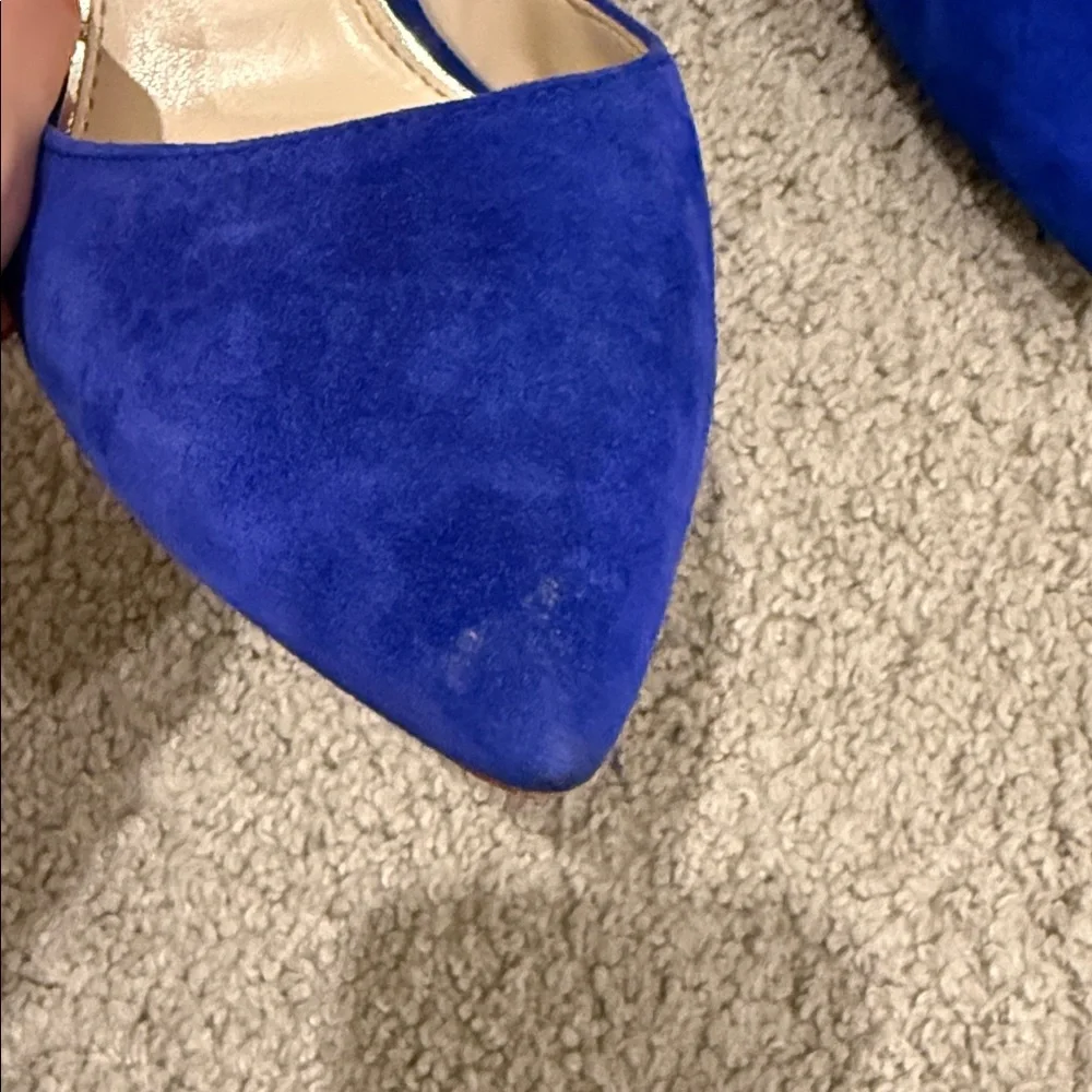 Jessica Simpson Blue Suede Women's Heels - Picture 2 of 9